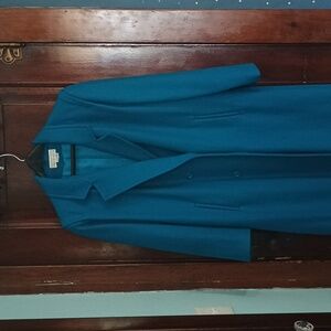 Elegant Blue Women's Coat